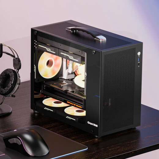 Deep Graphics i5 14600KF/T1000 Designer Black Apple Video Editing Graphic Drawing Esports Game Office Desktop Full Set DIY Assembly Mini Portable Computer Host Hot Selling T400 4G Professional Graphics Card Single Host i5 14600K/F/500G/16G