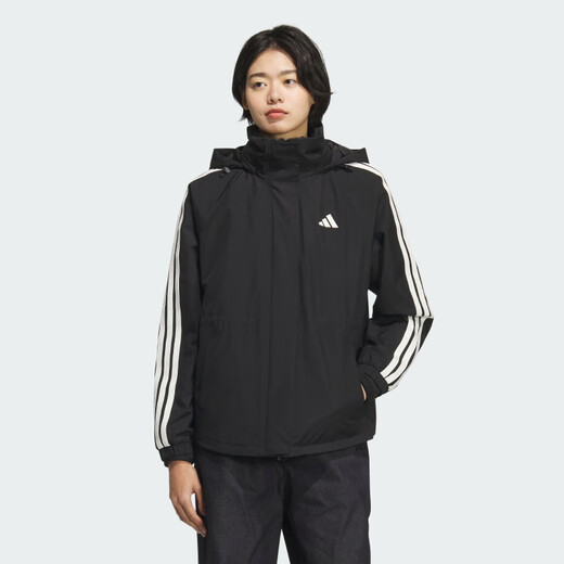 Adidas Women's Sports Style Series MS 3IN1 JKT Woven Jacket KB7591 Black L