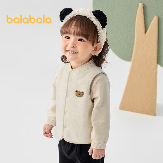 Balabala children's clothing children's vest reversible vest 2025 new autumn and winter clothing lamb velvet top clothes men's and women's baby clothes