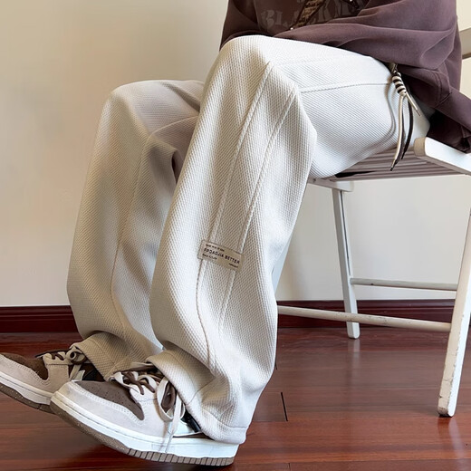 Yalu бархатные утолщенные прямые повседневные брюки в стиле ретро для мужчин на осень и зиму, новые свободные высококачественные спортивные брюки с широкими штанинами X329, черный бархат высокого качества, размер XL 125-140Jin Jin равен 0,5 кг