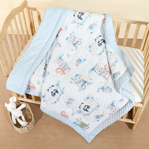 Baby Cartoon Beanie Blanket Four Seasons Baby Blanket Newborn Quilt Kindergarten Cover Blanket Autumn and Winter Plus Quilt Nap Blanket Little Navigator 100*100cm