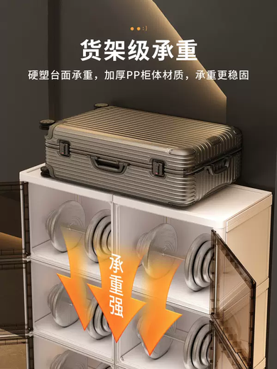 Yusenyi shoe cabinet storage cabinet integrated wall shoe rack home door new indoor shoe artifact transparent shoe box storage box (widened and enlarged version) 2 columns 6 layers 12 grids can hold about 24 pairs of large size shoes