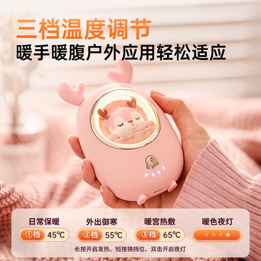 MINISO 2025 new 3c certified hand warmer for girls, long battery life, baby warmer, cute cute pet cover, mini hand-held charging hot birthday gift for students, suitable for Xiaomi Huang Xiaoli 6500 mAh large capacity, suitable for both gifts and personal use