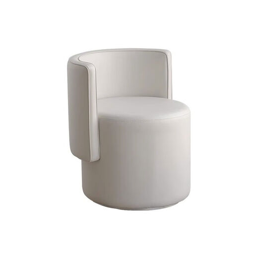 Shantou Lincun bedroom light luxury makeup stool master bedroom dressing stool chair simple backrest dressing table stool home makeup sherpa white rotatable