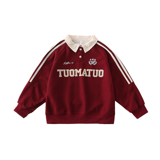 G.duck little yellow duck children's clothing parent-child clothing sweatshirt spring and autumn suit for a family of three or four, mother and daughter clothing for taking family photos Embroidery Academy polo 165 S