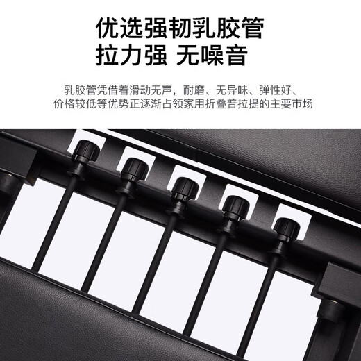 Pilates core bed, dual-use folding yoga bed for merchants, gym yoga studio, private aluminum alloy teaching high-end equipment, black folding yoga bed S1 latex spring dual-use model, no installation required, door-to-door delivery