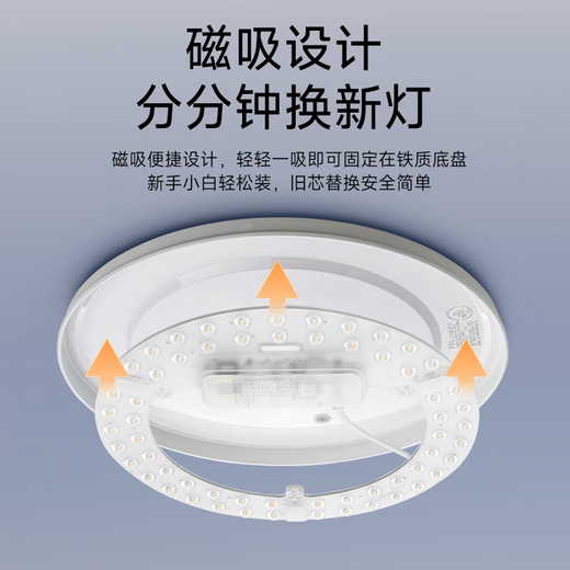 FSL Foshan Lighting (FSL) led ceiling lamp wick replacement magnetic lamp plate patch modification lamp panel energy-saving round lamp 36W/positive white light