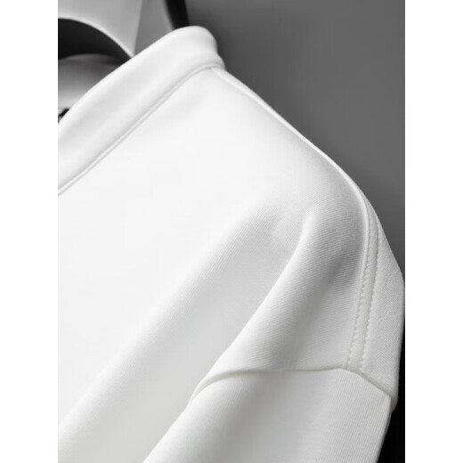 VARWANEO international first-line brand autumn and winter fat man's inner henley collar long-sleeved shirt men's plus size large size stand collar bottoming shirt black L (130-150) Jin Jin equals 0.5 kg