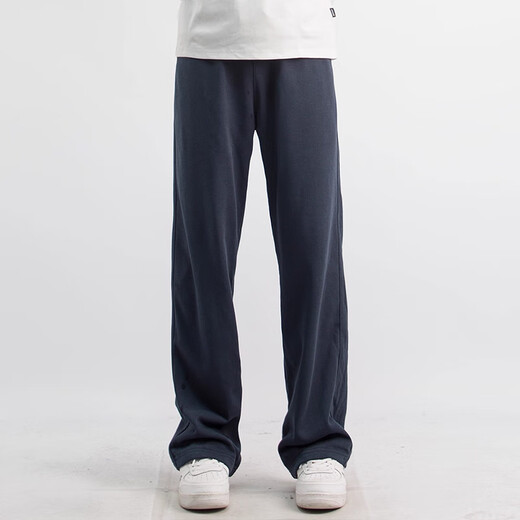 MAYBEYOND pants men's autumn and winter drapey loose sports casual pants Japanese slim straight trousers MX19 sapphire blue L