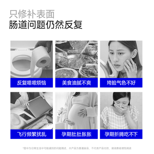 WonderLab Small Blue Bottle Probiotics 40 bottles upgraded to 4.0 intestinal gastrointestinal probiotics for adult conditioning