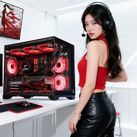 AMD Ryzen 7 9700X host complete machine/RTX5060TI/5070/5070ti/5060 graphics card complete machine e-sports design desktop computer host assembly machine DIY assembly machine R7 9700X+RTX5070Ti丨Six