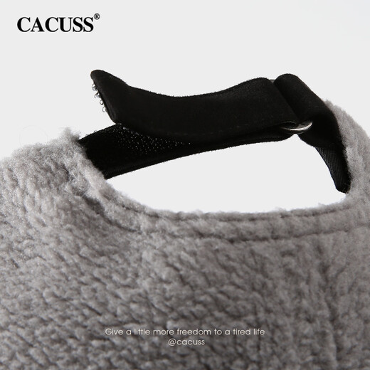 CACUSS baseball cap for women in winter, warm and windproof, small peaked cap, fashionable and versatile outdoor hat for women, black and gray