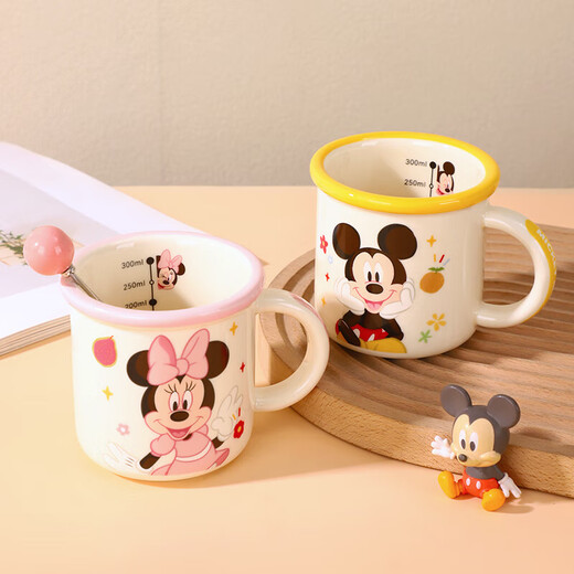 Disney anti-fall milk cup Disney high-looking water cup genuine coffee cup teacup 2025 new home use Stitch Moon Cup