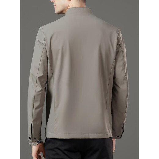 Lilanz 2025 New Lilang Autumn Jacket Men's Stand Collar Business Middle-aged Men's Executive Casual Jacket Dad's Top Navy Blue L 175/92