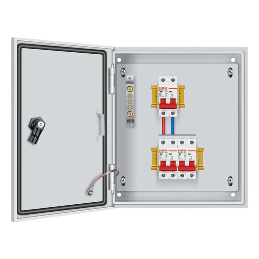 G CDQCN distribution box 220V household single complete set indoor base box 63A lighting socket leakage protection box strong current box Gechi configuration 1 indoor total open with leakage customized