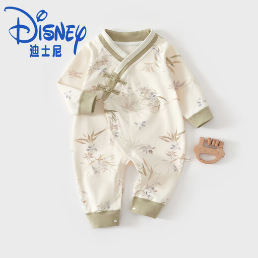 Disney Baby Onesie National Style Autumn Cotton Knochenloses ~ 15 Monate Baby Harp Kleidung kriechende Kleidung Klasse A Viersaison Neugeborene Kleider 16833-Friends der landschaftsgelben 66 cm