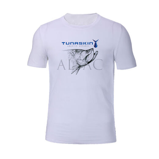 Luya fishing T-shirt fishing clothing summer short-sleeved men's round neck lightweight sun protection fishing clothing rock fishing and sea fishing clothing personalized leisure wear L