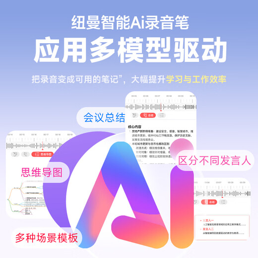 Newman 32G voice recorder Ai smart V5pro to text text super long standby meeting minutes business training translation recording artifact lawyer portable professional high-definition noise reduction