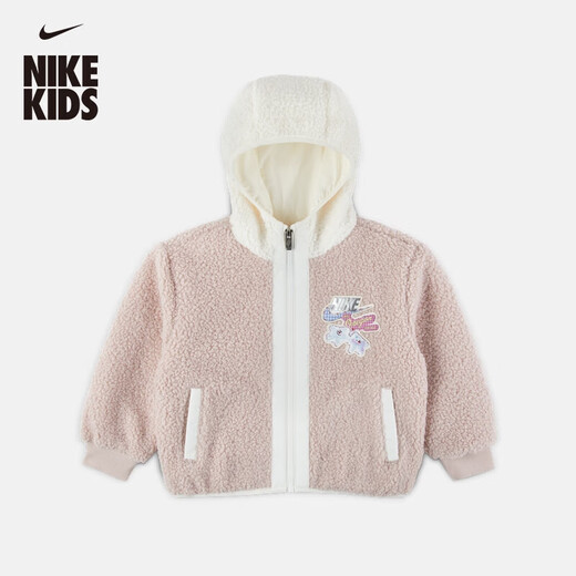 Nike (NIKE) toddler knitted sherpa jacket winter boys soft stacked embroidered jacket NIKE IQ9994