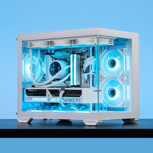 Colorful amd Ruilong r7 9800x3d/9700x rtx5080/5070ti/5060 white sea view room desktop assembly computer host game e-sports flagship store diy complete machine three R7 9700X+5060T16+1T+32G