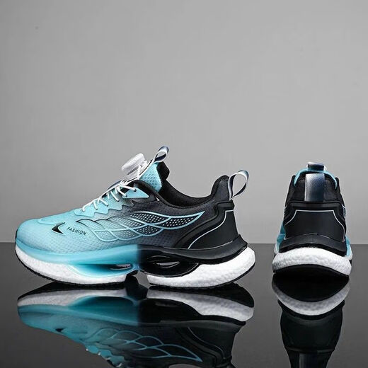Ouoety Carbon Board Running Shoes Carbon Board laufende Sommer- und Herbst-High School-Aufnahmeprüfung Ultra-leichte Laufschuhe für Grund- und Sekundarschüler Rebound Polster und atmungsaktive Rotation 9888 Hell Blue Mesh Modell 38