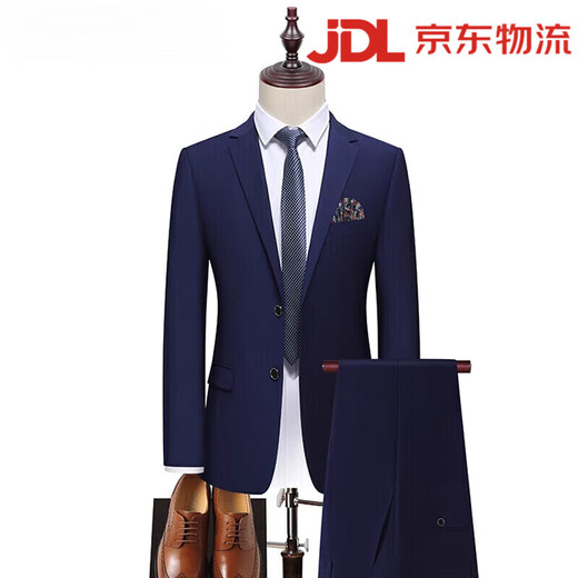 LILANZ's men's suit slim fit business professional formal two-piece groom's wedding dress gam-C87882 suit-trousers violet two-piece set S (weight 80-100Jin Jin equals 0.5 kg)