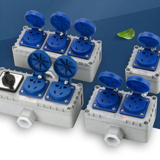 MPPMCK explosion-proof switch 220V380V three-hole five-hole industrial ten-hole fifteen-hole 10A16A surface-mounted explosion-proof 10A five-hole socket