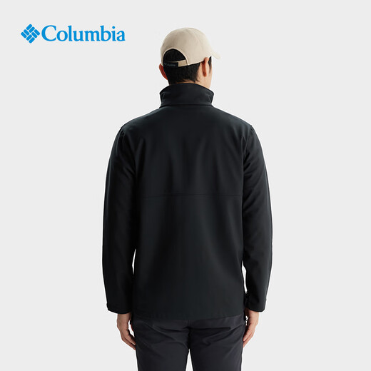 Columbia Outdoor Men's Water Repellent Hiking Lined Fleece Warm Soft Shell Jacket WE6044 007 Black XL (185/104A)