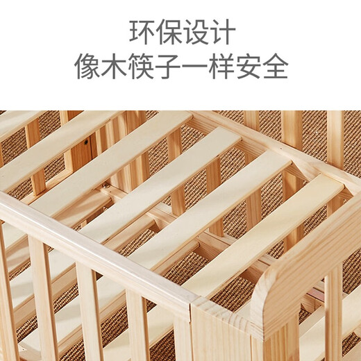 Zhibei crib solid wood multi-functional baby cradle spliced children's bedside bed D3 large bed + mattress bedding