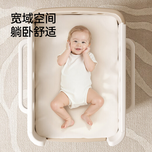 英氏（YEEHOO）新生婴儿尿布台宝宝抚触护理台换尿布可移动多功能洗浴婴儿床 婴儿护理台+【天然乳胶垫+挂式方盒】