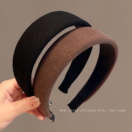 Kamalun (KAMALUN) light luxury women's hairband 2025 new hairband face wash headband wide-brimmed hairpin high-end hair accessories outing headwear red