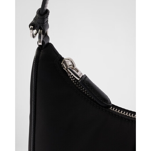 PRADA Women's Black Recycled Polyamide Mini Zipper Handbag 1N204M_R064_F0002 1N204M_R064_F0002