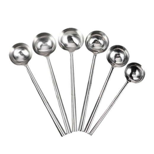 Yilan chef cooking spoon large long handle spoon restaurant canteen cooking spoon steel handle cooking spoon 3 taels CJ-99-1