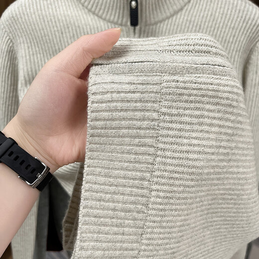 JOW премиум-класса из плотного кашемира, роскошный шерстяной кардиган на молнии для мужчин, новинка 2025 года, высококачественная повседневная куртка-свитер