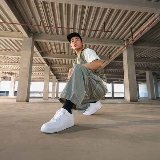 Nike NIKE cushioning sneakers men's Air Force 1 AIR FORCE 1 sports white shoes CW2288-111 white 41