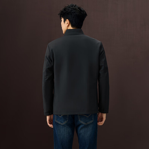 Heilan House (HLA) Jacket Men's Stand Collar Commuting Collar Executive Jacket Men's 25 New Autumn Navy 91 M 170/88A Recommended 125~136 Jin Jin equals 0.5 kg