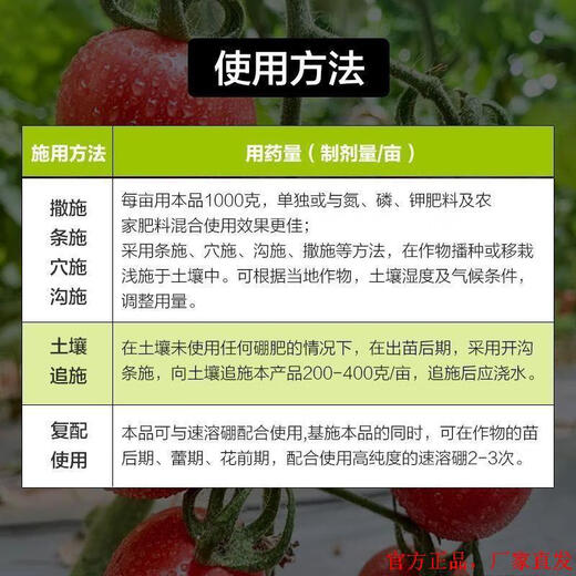 Junyan granular boron wheat fruit tree flower base fertilizer base fertilizer protects flowers and fruits to increase fruit setting rate crops trace element boron fertilizer granular boron 500g * 2 bags two acres of land