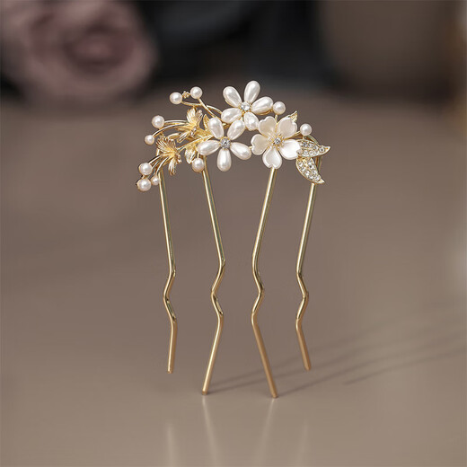 Hairpin for evening hair, high-end broken hair comb, elegant hairpin on the back of the head, hairpin, cheongsam, Hanfu headwear for women