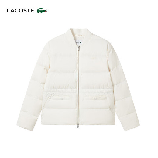 LACOSTE French crocodile women's 25 autumn new solid color zipper goose down jacket | BF2502 70V/off-white M 38