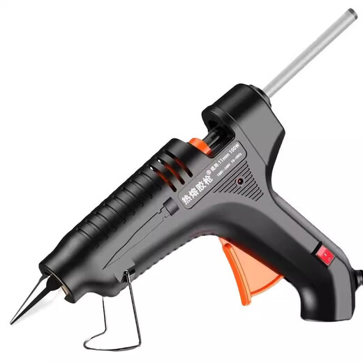 Hot melt glue gun manual electric heat melt gun high viscosity household children's glue strip hot melt glue stick 7mm hot melt gun black 90W hot melt glue gun anti-scalding model