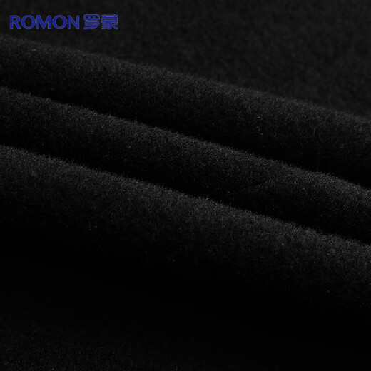 Romon 100% pure wool extended double-sided woolen coat men's autumn and winter woolen over-the-knee windbreaker jacket