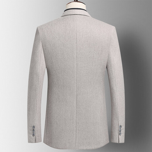 Gy Yageol Herbst und Winter Dicker Wollanzug Herren trendy schlanker Wolle kleiner Anzug Herrenwolljacke Top Blue 4xl 195