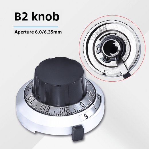 Precision digital multi-turn knob Xsn H-23-6A 4/6mm counting scale self-locking potentiometer cap B2 6.35 XSN- -4.0_aperture 4.0mm