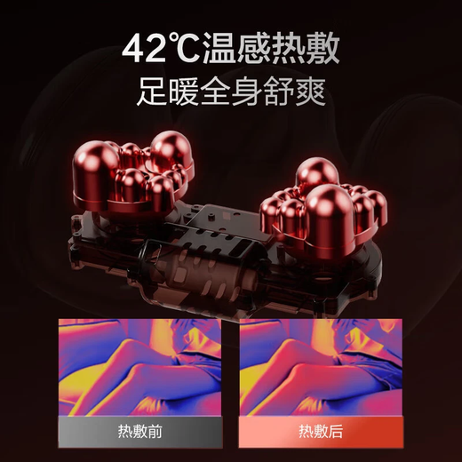 CHIGO foot and leg massager birthday gift Philips same model leg slimming hot compress artifact foot massage machine for parents and elders knee thigh calf foot massager joint physiotherapy white model constant temperature hot compress + 3-level adjustment