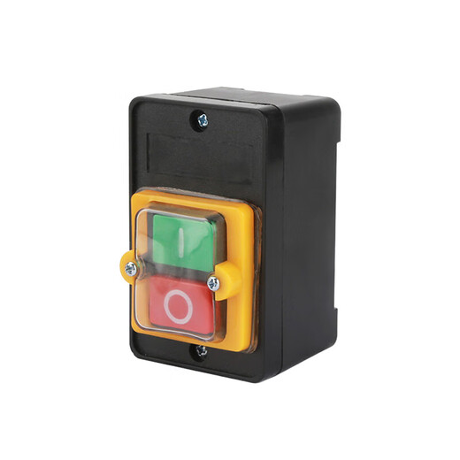 Tianshili KAO-5H/5M waterproof control switch bench drill button start machine tool cutting machine waterproof switch button KAO-5H with bottom box silver point