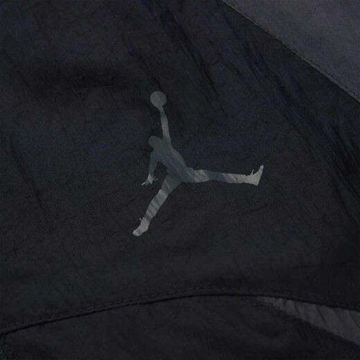 Jordan Men's Jordan Woven Stand Collar Windproof Jacket Lightweight and Comfortable Sportswear FN5849-010 Black Gray 2XL