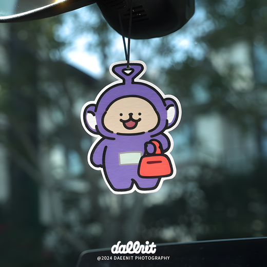 Yusenyi Line Puppy New Cartoon Cute Teletubbies Nezha Car Fragrance Tablets Rearview Mirror Pendant Wardrobe Fragrance Tablets Purple Teletubbies Puppy (Shambhala) Fusion of floral and woody tones