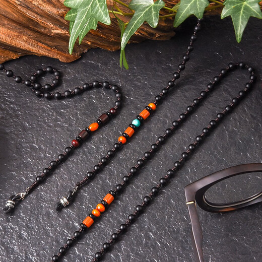 SHERY glasses chain women's halter neck retro Chinese style chain fashion decoration pendant anti-slip rope eyes sunglasses with chain blue round beads