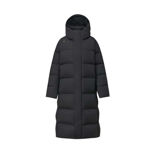 DESCENTE Desante SKI STYLE series HEAT NAVI men's and women's long goose down sports down jacket women's BK-black-D5492SDJ52 M (male 170/female 165)