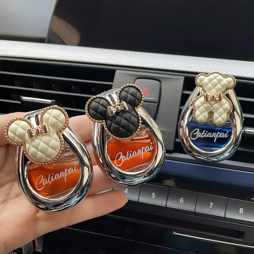 Yusenyi Car Aromatherapy Perfume Air Conditioning Vent Decoration Long-lasting Fragrance Car Deodorizing Interior Supplies Ornaments for Men and Women Water Drop Aromatherapy (Ocean Smell) Black Butterfly 1g